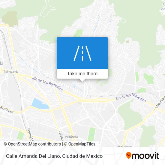 Calle Amanda Del Llano map