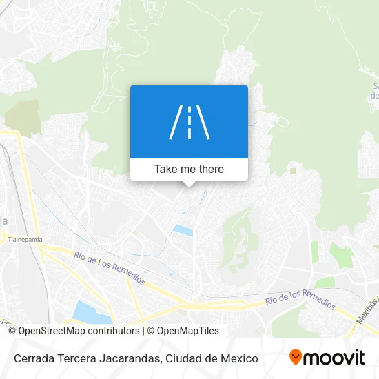 Cerrada Tercera Jacarandas map