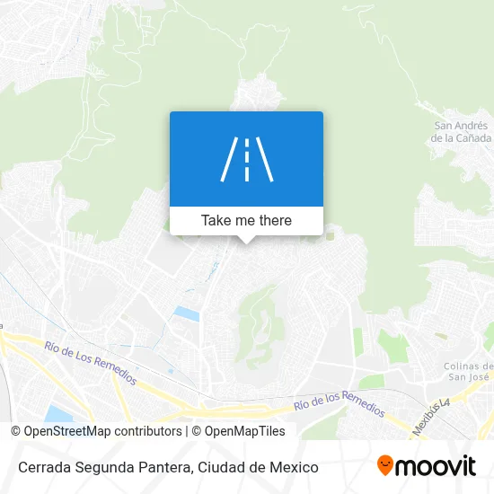 Cerrada Segunda Pantera map