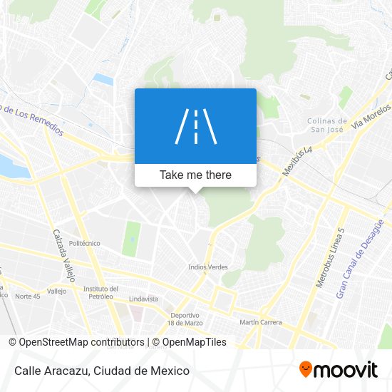 Calle Aracazu map