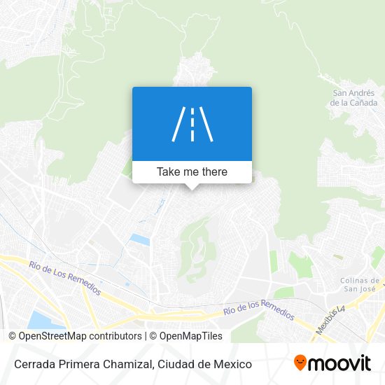 Cerrada Primera Chamizal map