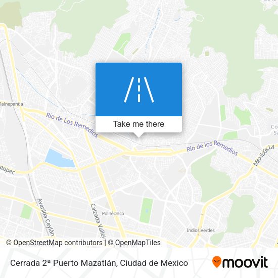 Cerrada 2ª Puerto Mazatlán map