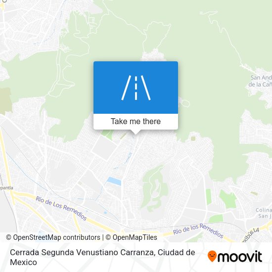 Cerrada Segunda Venustiano Carranza map