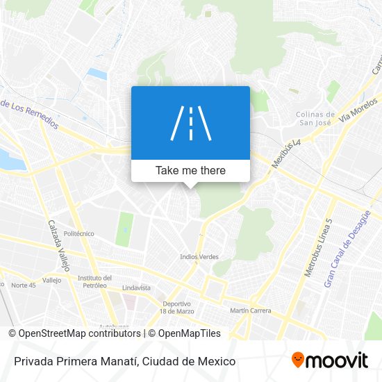 Privada Primera Manatí map