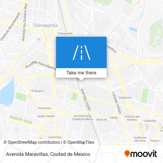 Avenida Maravillas map