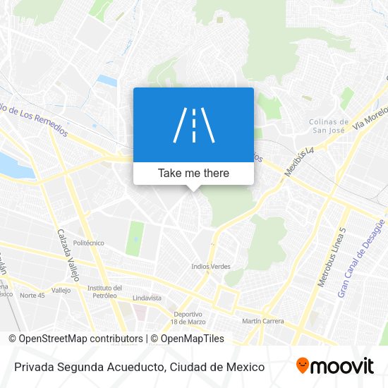 Mapa de Privada Segunda Acueducto