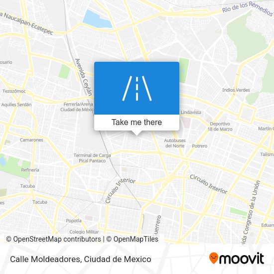 Calle Moldeadores map