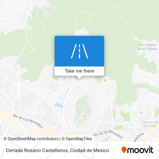 Mapa de Cerrada Rosario Castellanos