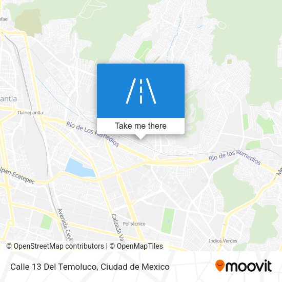 Calle 13 Del Temoluco map