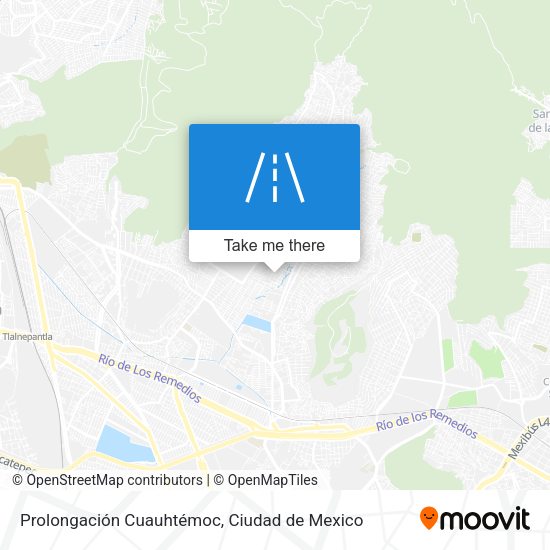 Prolongación Cuauhtémoc map