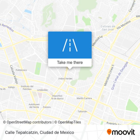Calle Tepalcatzin map