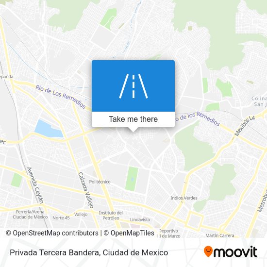 Privada Tercera Bandera map