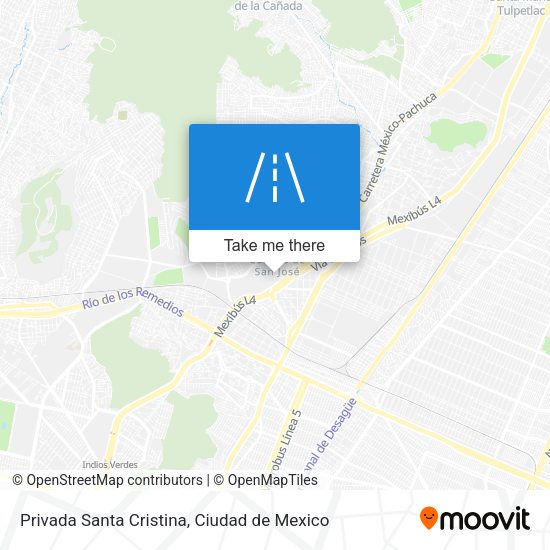 Privada Santa Cristina map