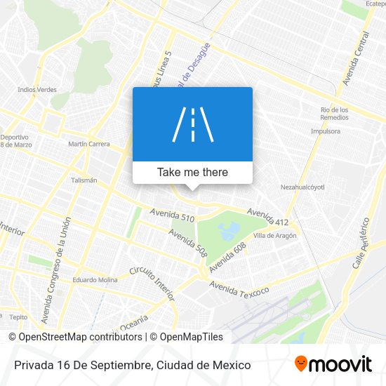 Privada 16 De Septiembre map