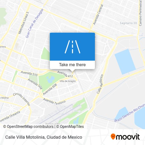 Calle Villa Motolinia map