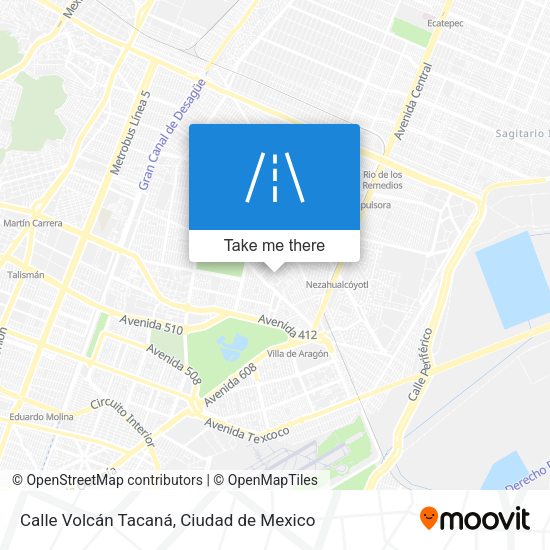 Calle Volcán Tacaná map