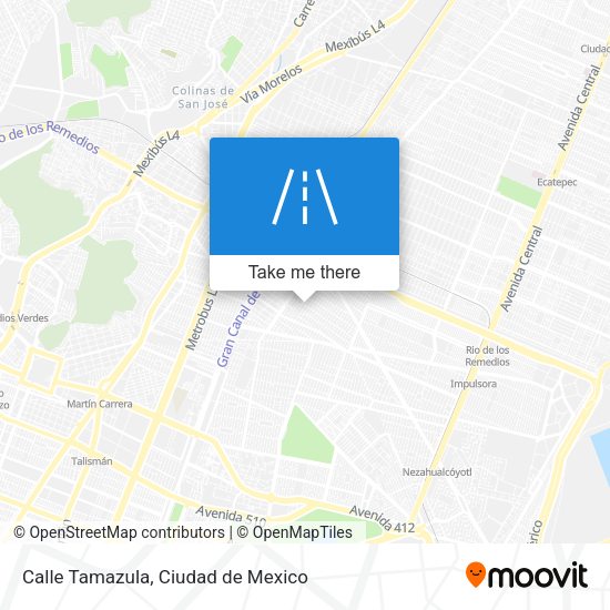 Calle Tamazula map