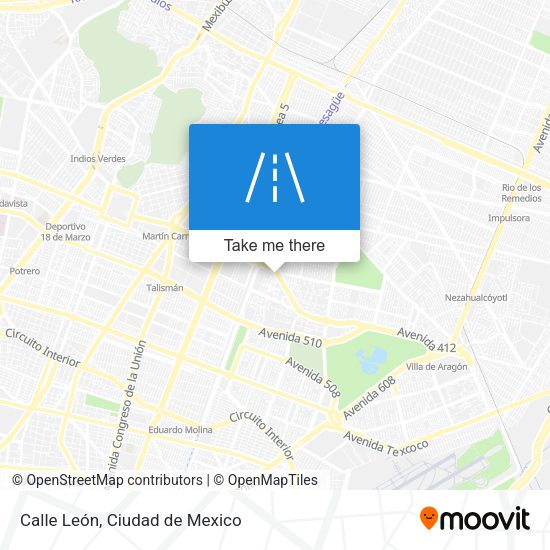 Calle León map