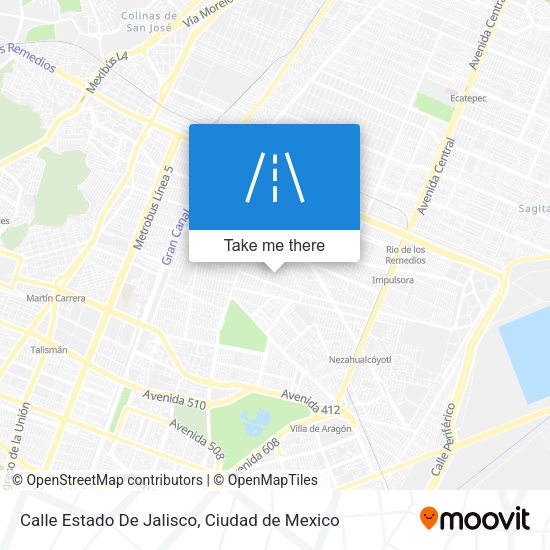 Calle Estado De Jalisco map