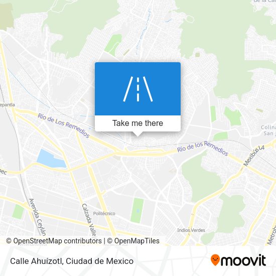 Calle Ahuízotl map