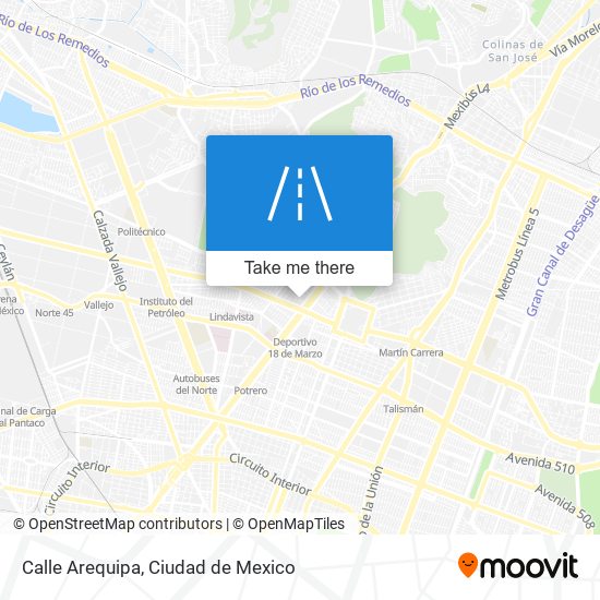 Mapa de Calle Arequipa