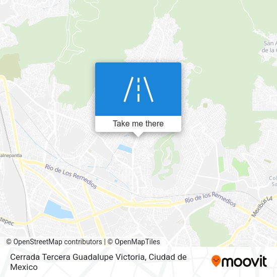 Mapa de Cerrada Tercera Guadalupe Victoria