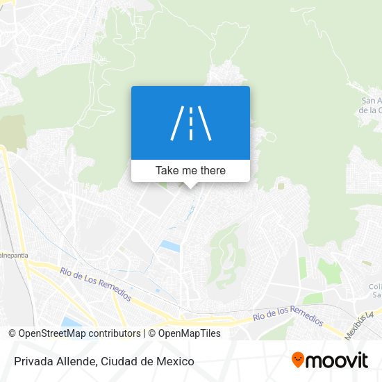 Privada Allende map