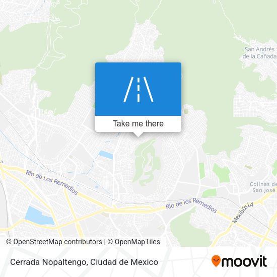 Cerrada Nopaltengo map