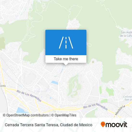 Cerrada Tercera Santa Teresa map