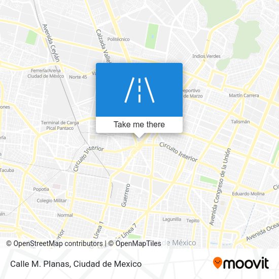 Mapa de Calle M. Planas