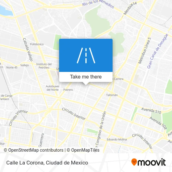 Mapa de Calle La Corona