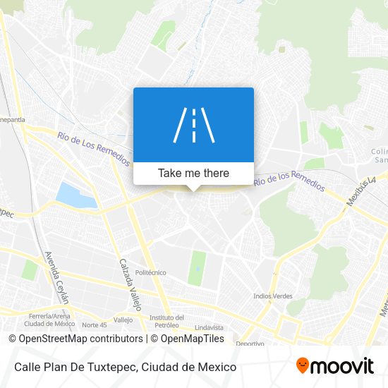 Mapa de Calle Plan De Tuxtepec