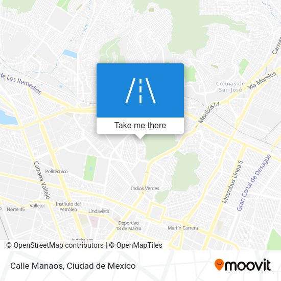 Mapa de Calle Manaos