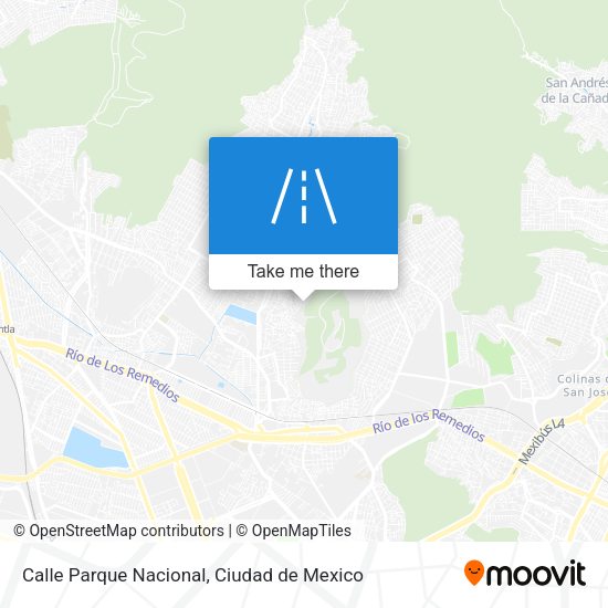 Mapa de Calle Parque Nacional