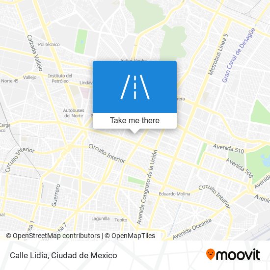 Calle Lidia map