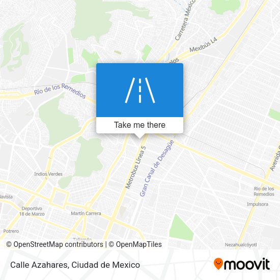 Calle Azahares map