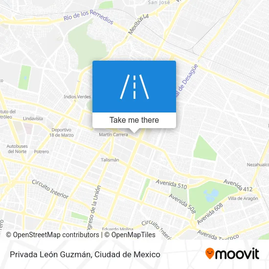 Privada León Guzmán map