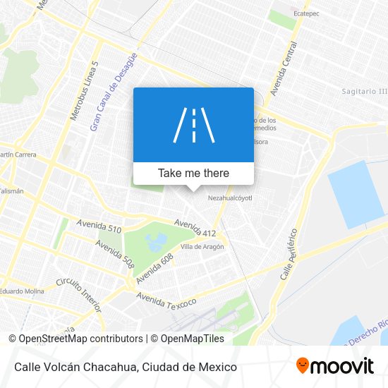 Calle Volcán Chacahua map