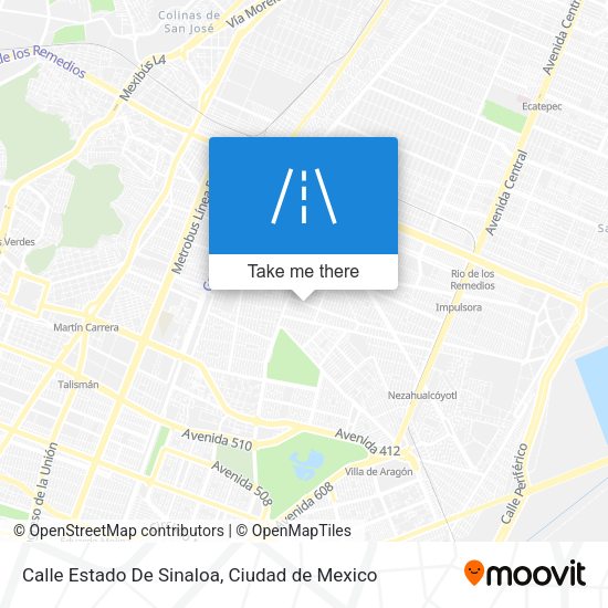 Calle Estado De Sinaloa map