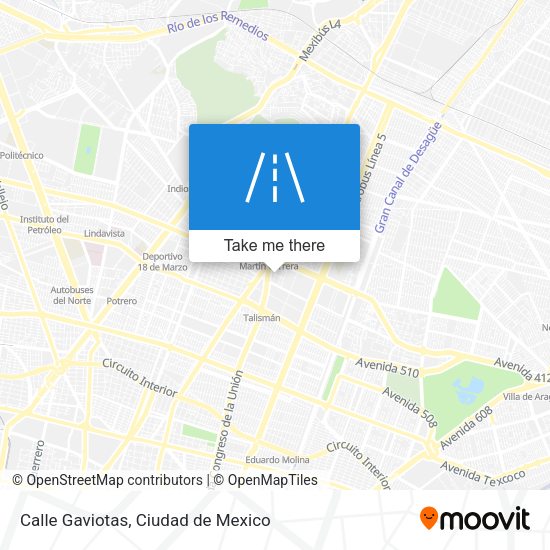 Mapa de Calle Gaviotas