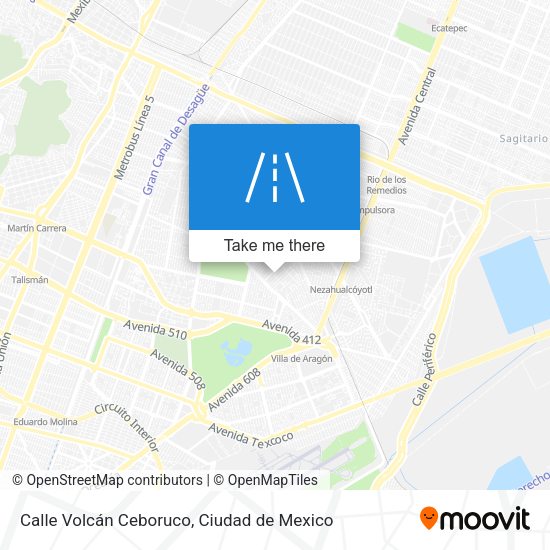 Calle Volcán Ceboruco map