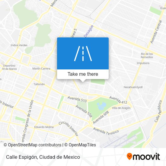 Mapa de Calle Espigón