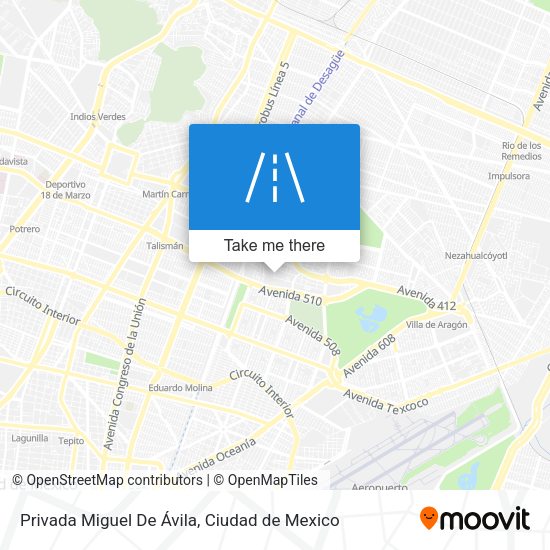 Privada Miguel De Ávila map