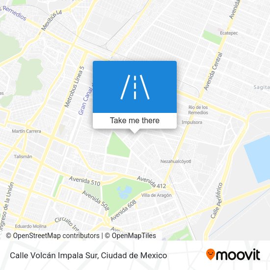 Calle Volcán Impala Sur map