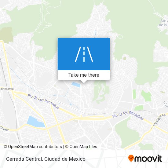Cerrada Central map