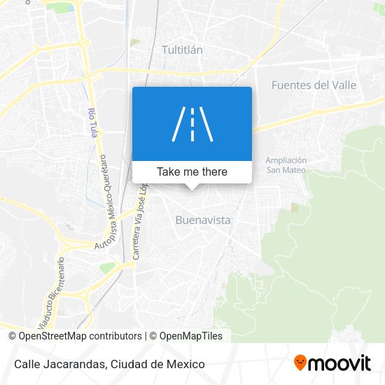 Calle Jacarandas map