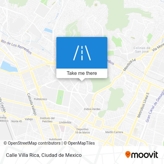 Calle Villa Rica map