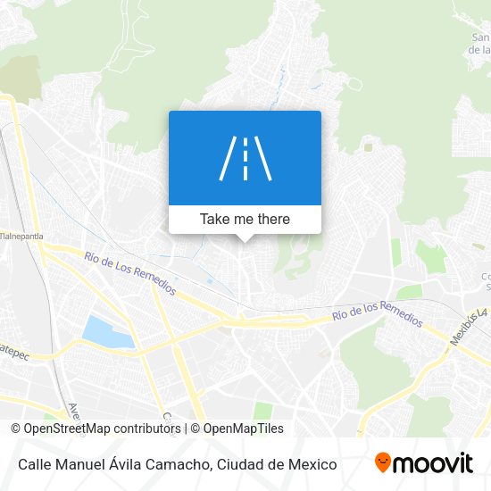 Mapa de Calle Manuel Ávila Camacho