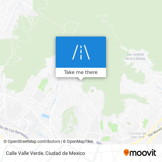 Mapa de Calle Valle Verde