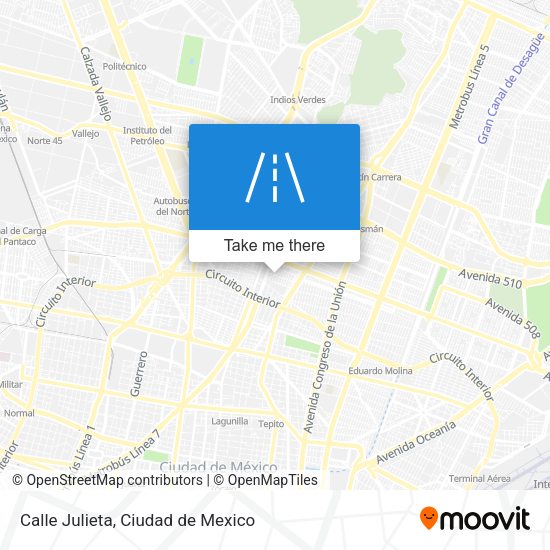 Mapa de Calle Julieta